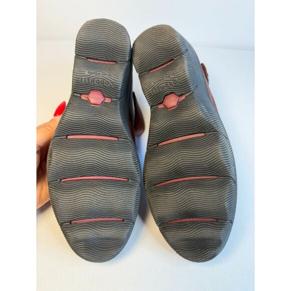 Cobb Hill Revhalo Women's Mary Jane Wedge Heel Size 9M Burgundy Cushion Shoes - Picture 11 of 12